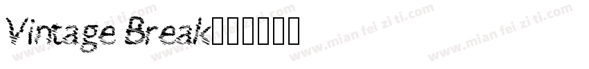 Vintage Break字体转换